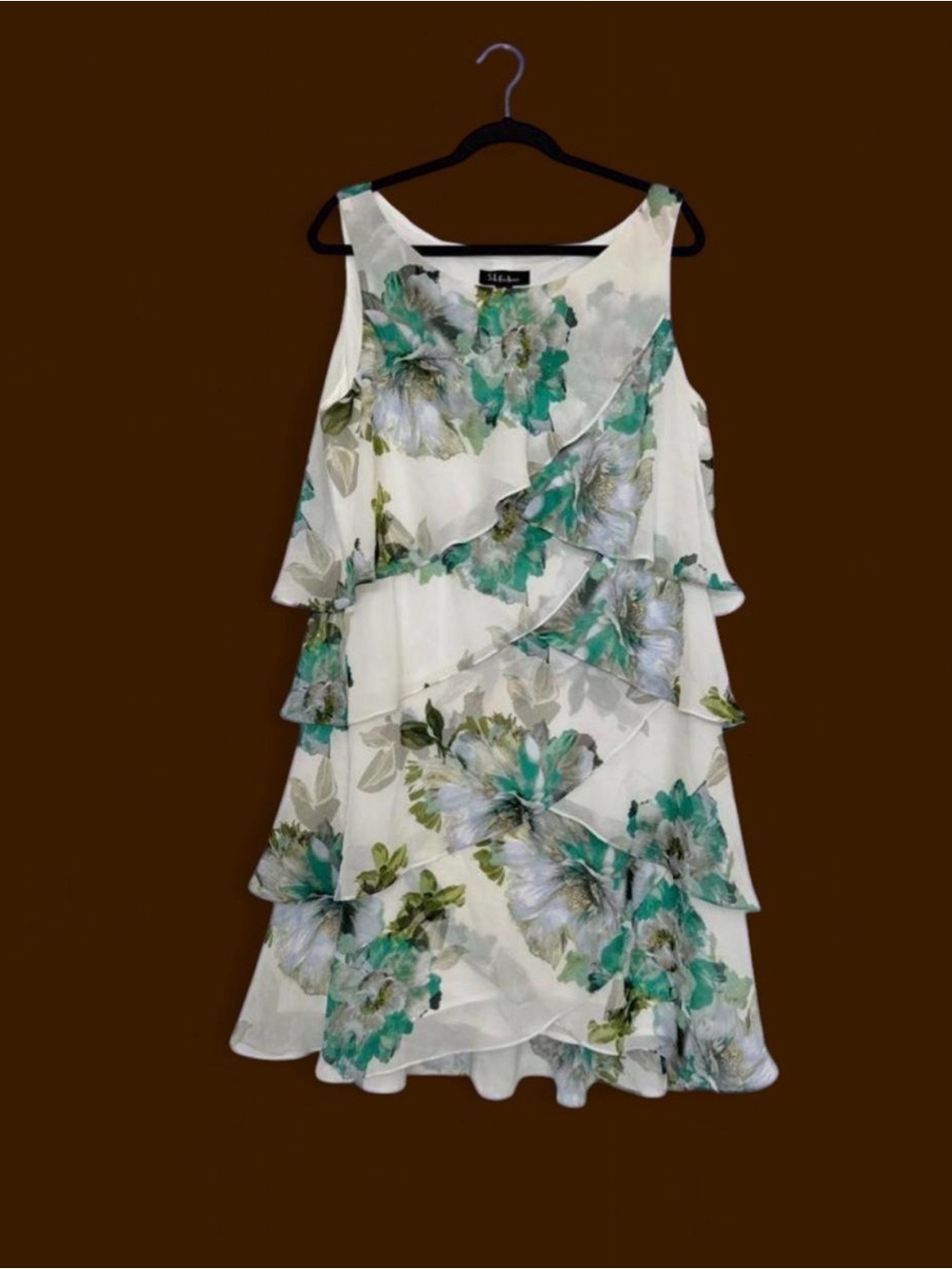 S.L. Fashions Y2K Flowy Dress Layered Floral Fairy